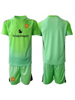 Manchester United Målvakt Replika Tredje Kläder Barn 2025-26 Kortärmad (+ byxor)